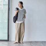 サラコハイネックフレンチスリーブサマーニットトップス | coen【women】 | 詳細画像13 