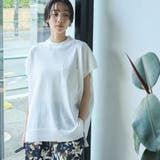 サラコハイネックフレンチスリーブサマーニットトップス | coen【women】 | 詳細画像2 