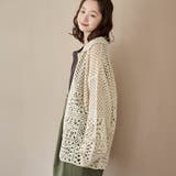 クロシェ襟付きニットカーディガン | coen【women】 | 詳細画像10