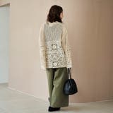 クロシェ襟付きニットカーディガン | coen【women】 | 詳細画像15