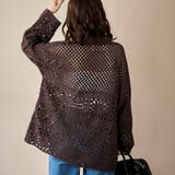 クロシェ襟付きニットカーディガン | coen【women】 | 詳細画像18