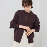 MD.BROWN | モチモチモックネック ウォッシャブルニットカーディガン | coen【women】