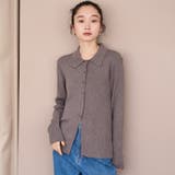 ウール混 襟付きリブニットカーディガン | coen【women】 | 詳細画像10