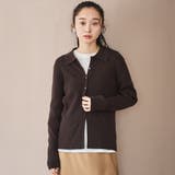 ウール混 襟付きリブニットカーディガン | coen【women】 | 詳細画像13