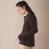 ウール混 襟付きリブニットカーディガン | coen【women】 | 詳細画像14