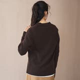 ウール混 襟付きリブニットカーディガン | coen【women】 | 詳細画像15