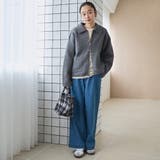 襟付きダブルジップニットジャケット | coen【women】 | 詳細画像5