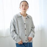 配色メローケーブル編みニットカーディガン | coen【women】 | 詳細画像10 