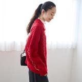 配色メローケーブル編みニットカーディガン | coen【women】 | 詳細画像19 