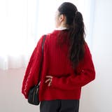 配色メローケーブル編みニットカーディガン | coen【women】 | 詳細画像20 