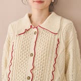 配色メローケーブル編みニットカーディガン | coen【women】 | 詳細画像5 