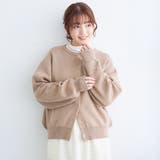 【選べる6色展開 スプリングカラー】袖刺繍 スウェットライクハイゲージニットカー… | coen【women】 | 詳細画像14 