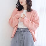 LT.PINK | 【選べる6色展開 スプリングカラー】袖刺繍 スウェットライクハイゲージニットカー… | coen【women】