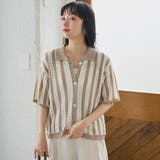襟付き半袖メッシュニットカーディガン | coen【women】 | 詳細画像16 