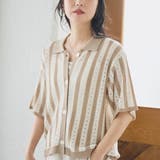 襟付き半袖メッシュニットカーディガン | coen【women】 | 詳細画像17 
