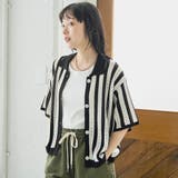 襟付き半袖メッシュニットカーディガン | coen【women】 | 詳細画像21 