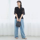 襟付き半袖メッシュニットカーディガン | coen【women】 | 詳細画像7 