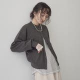 DK.GRAY | 【帯電防止】モチモチ モックネックポケ付きニットカーディガン | coen【women】