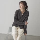 【帯電防止】モチモチ 襟付きリブニットカーディガン | coen【women】 | 詳細画像14