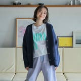 コットンミックスプレーティングVネックニットカーディガン | coen【women】 | 詳細画像14