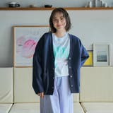 コットンミックスプレーティングVネックニットカーディガン | coen【women】 | 詳細画像15