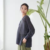 サラコカタアゼVネックニットカーディガン | coen【women】 | 詳細画像10