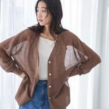 MOCA | サラコカタアゼVネックニットカーディガン | coen【women】