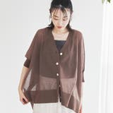 DK.BROWN | 【マシンウォッシュ・防シワ】キラコスクエアVカーディガン | coen【women】