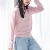 LT.PINK | ラメシアー ニットシャツカーディガン | coen【women】