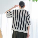 メッシュニットポロカーディガン | coen【women】 | 詳細画像16 