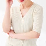 【WEB限定】華奢な女性らしさを演出する。リブVネックニットカーディガン | coen OUTLET | 詳細画像13