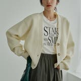 エアリーポリVネックカーディガン | coen【women】 | 詳細画像1