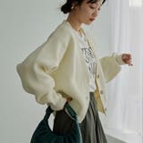 エアリーポリVネックカーディガン | coen【women】 | 詳細画像2