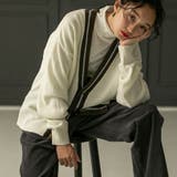 ラインVネックニットカーディガンホワイト | coen【women】 | 詳細画像3 
