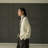 ラインVネックニットカーディガンホワイト | coen【women】 | 詳細画像7 