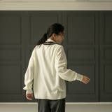 ラインVネックニットカーディガンホワイト | coen【women】 | 詳細画像8 