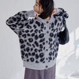 MD.GRAY | 2WAYレオパードシャギーニット | coen【women】