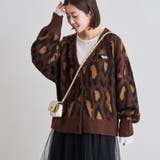 DK.BROWN | PENNEYS(ぺニーズ)別注ジャカードシャギーニットカーディガン | coen【women】