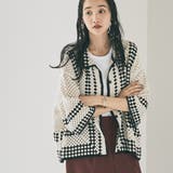 クロシェ編みポロカーディガン | coen【women】 | 詳細画像1