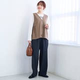 とろさらイージーワイドパンツ【インフルエンサー紹介アイテム】（WEB限定サイズあ… | coen【women】 | 詳細画像4 