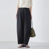 BLACK | ポリツイルコクーンパンツ | coen【women】