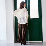 フェレットライクベロアイージーワイドパンツ | coen【women】 | 詳細画像28 