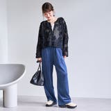 フェレットライクベロアイージーワイドパンツ | coen【women】 | 詳細画像37 