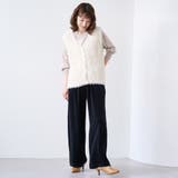 フェレットライクベロアイージーワイドパンツ | coen【women】 | 詳細画像6 