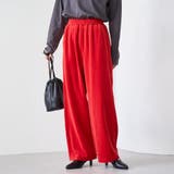 ORANGE | フェレットライクベロアイージーワイドパンツ | coen【women】