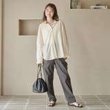 【定番】イージービューティーテーパードパンツ（WEB限定サイズ） | coen【women】 | 詳細画像12 