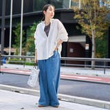 サイドライン タックワイドデニムパンツ | coen【women】 | 詳細画像14