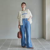 サイドライン タックワイドデニムパンツ | coen【women】 | 詳細画像20