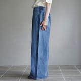 サイドライン タックワイドデニムパンツ | coen【women】 | 詳細画像23