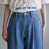 サイドライン タックワイドデニムパンツ | coen【women】 | 詳細画像25